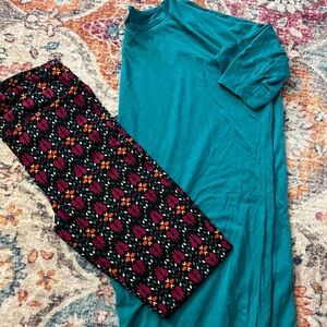 LuLaRoe XXS Irma with OS leggings